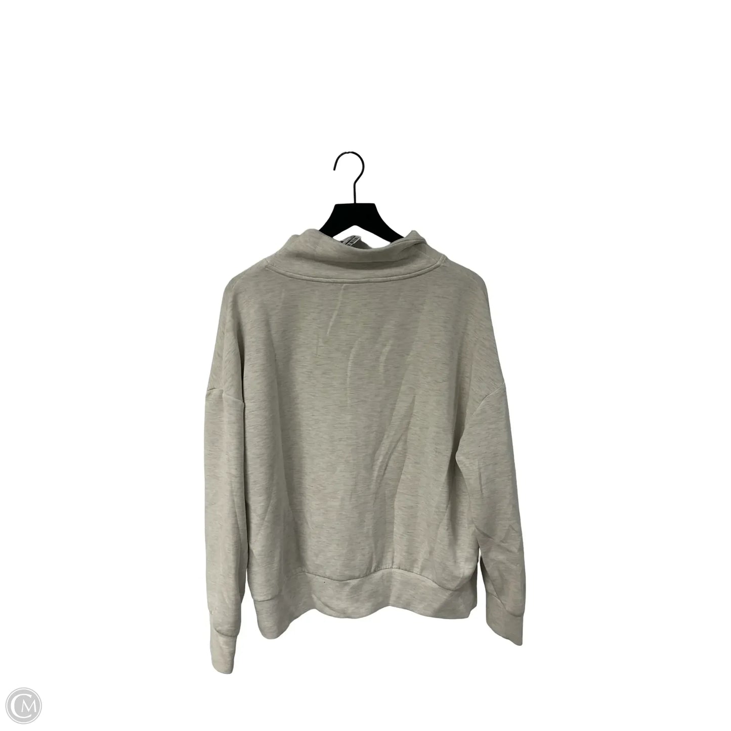 Sweatshirt Collar By Varley In Grey, Size: L