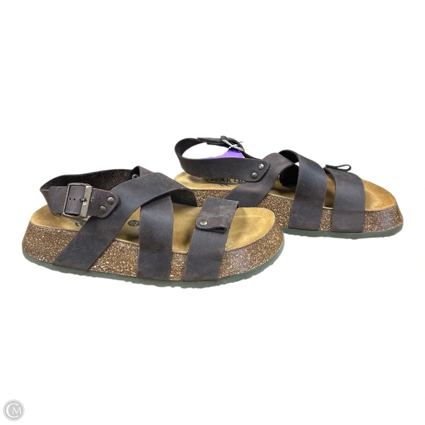 Sandals Flats By Cmb In Brown, Size: 5