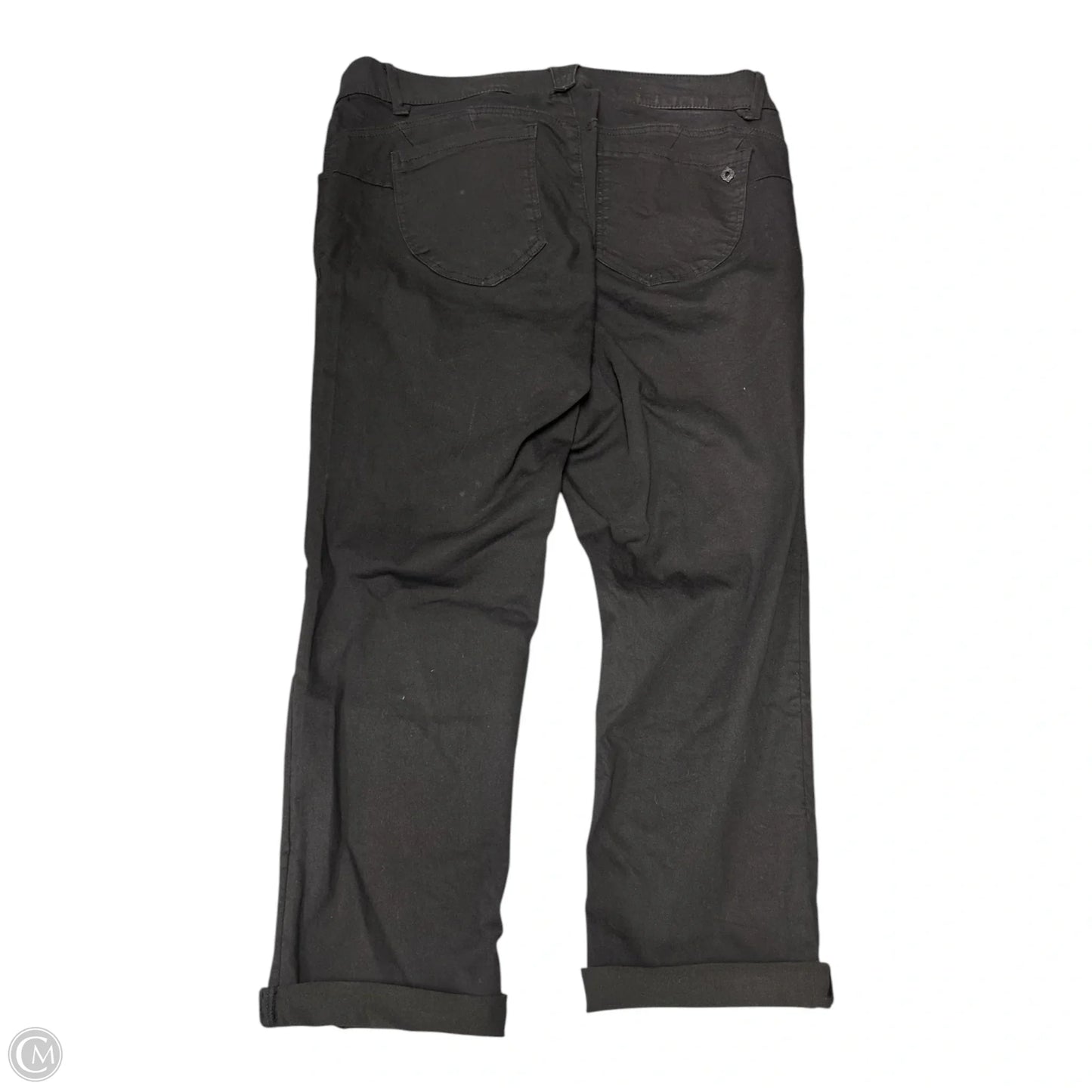 Jeans Straight By Democracy In Black Denim, Size: 16