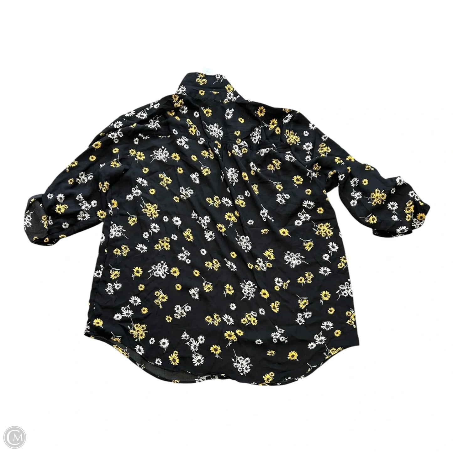 Blouse Long Sleeve By Maurices In Floral Print, Size: Xxl