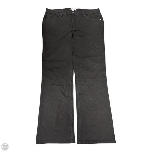 Jeans Boot Cut By D&co. In Black Denim, Size: 16