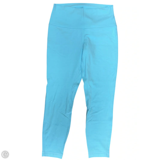 Athletic Leggings By Lululemon In Aqua, Size: 10