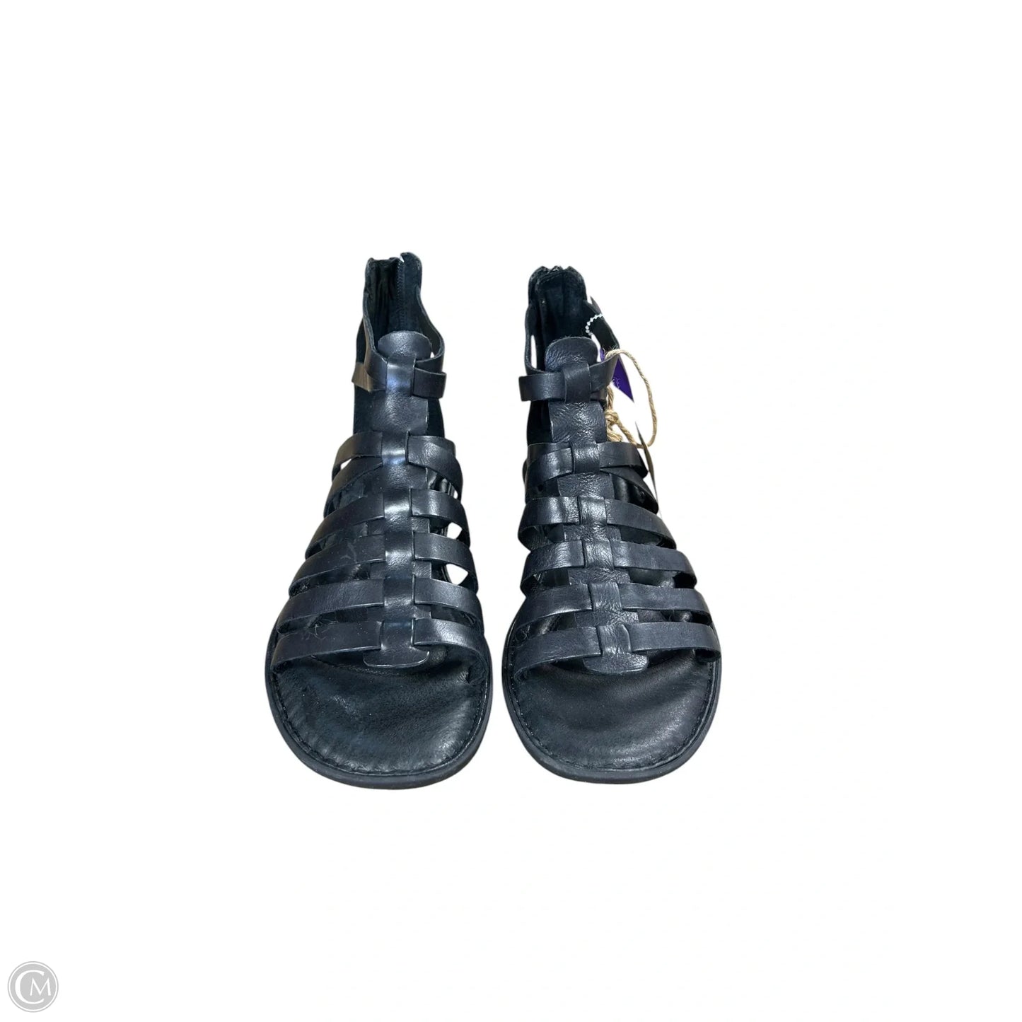 Sandals Flats By Born In Black, Size: 7
