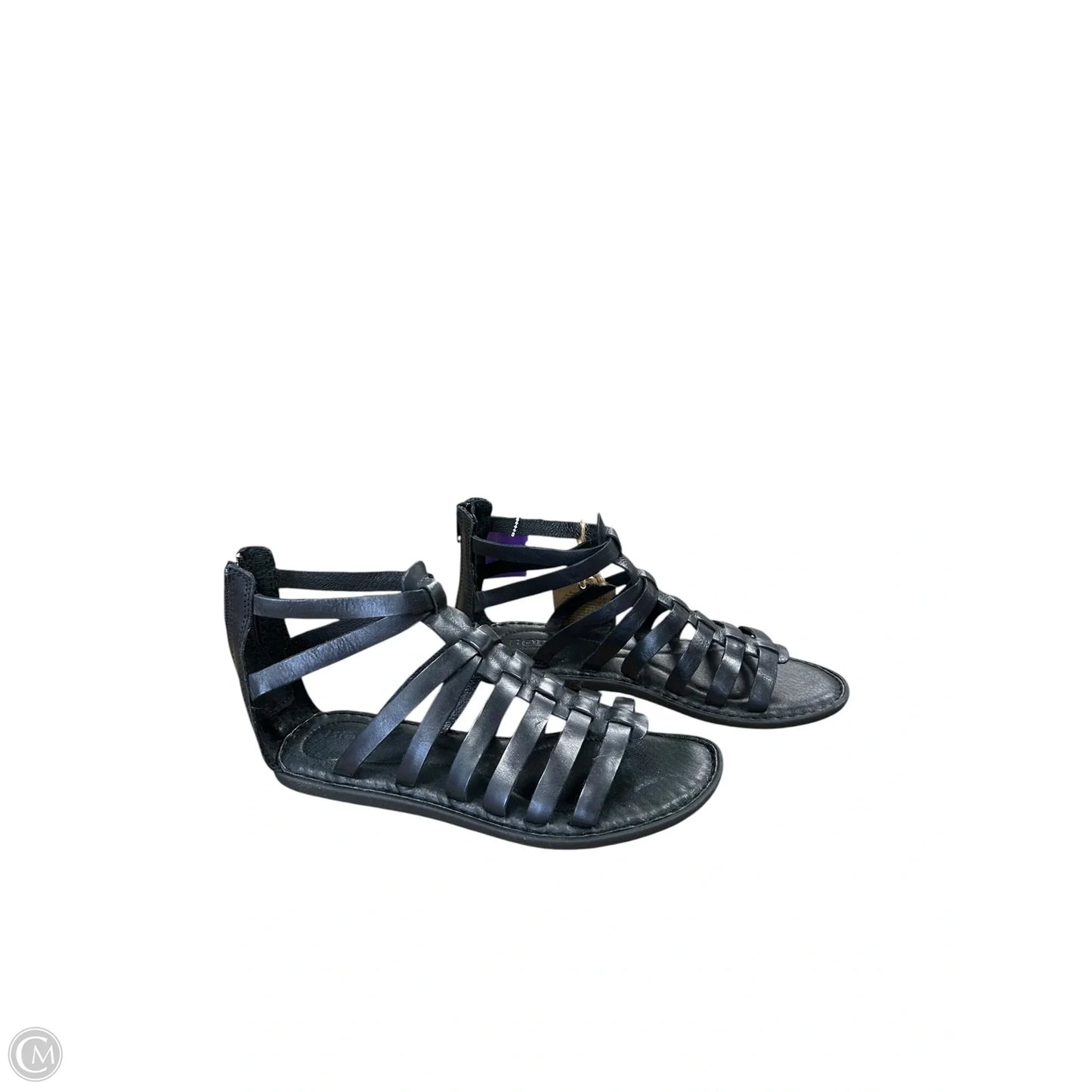 Sandals Flats By Born In Black, Size: 7