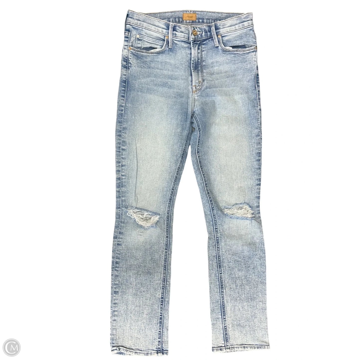 Jeans Straight By Mother In Blue Denim, Size: 2