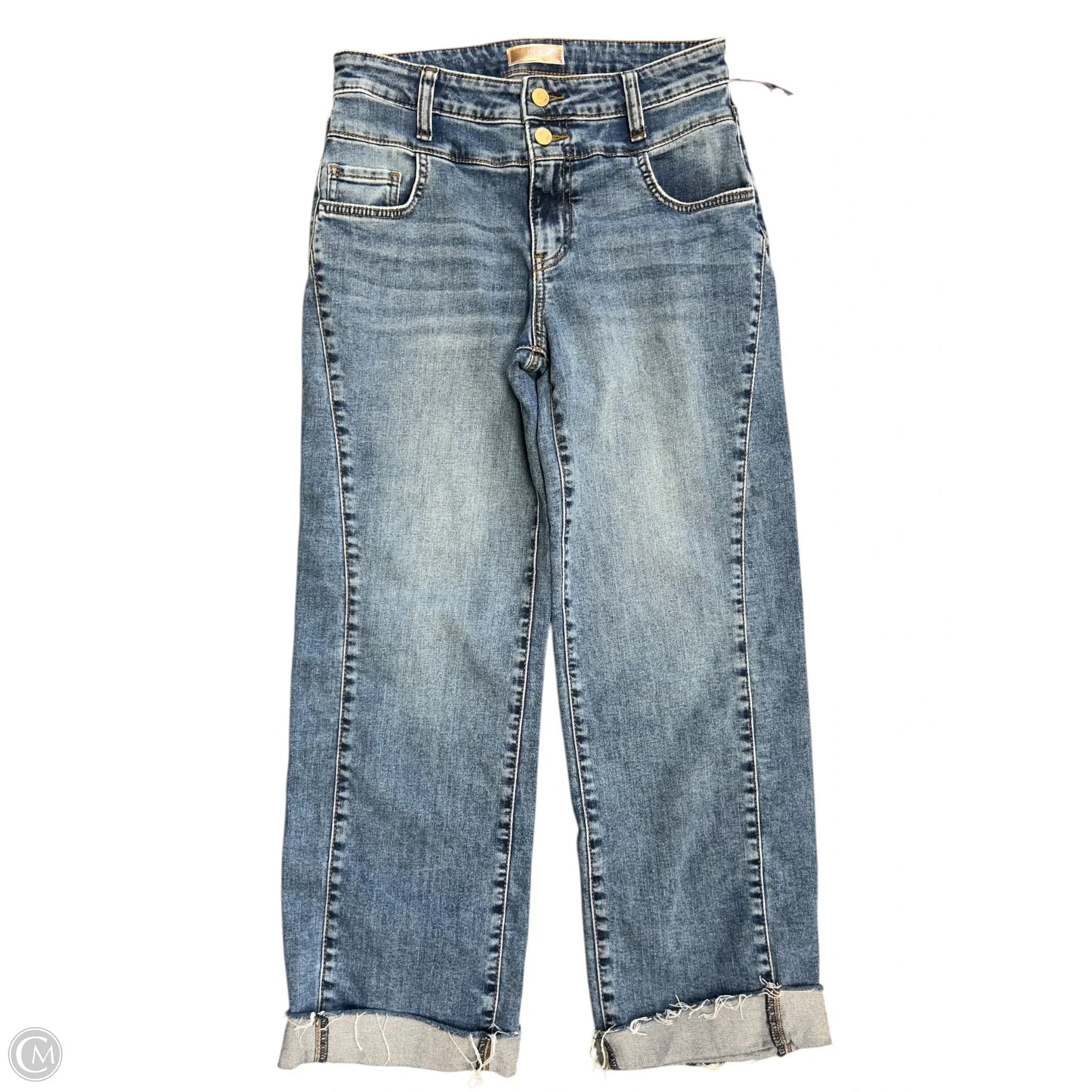 Jeans Wide Leg By Kut In Blue Denim, Size: 2
