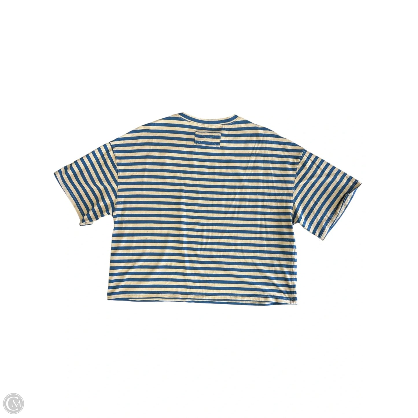 Top Short Sleeve By Clothes Mentor In Blue & Brown, Size: S