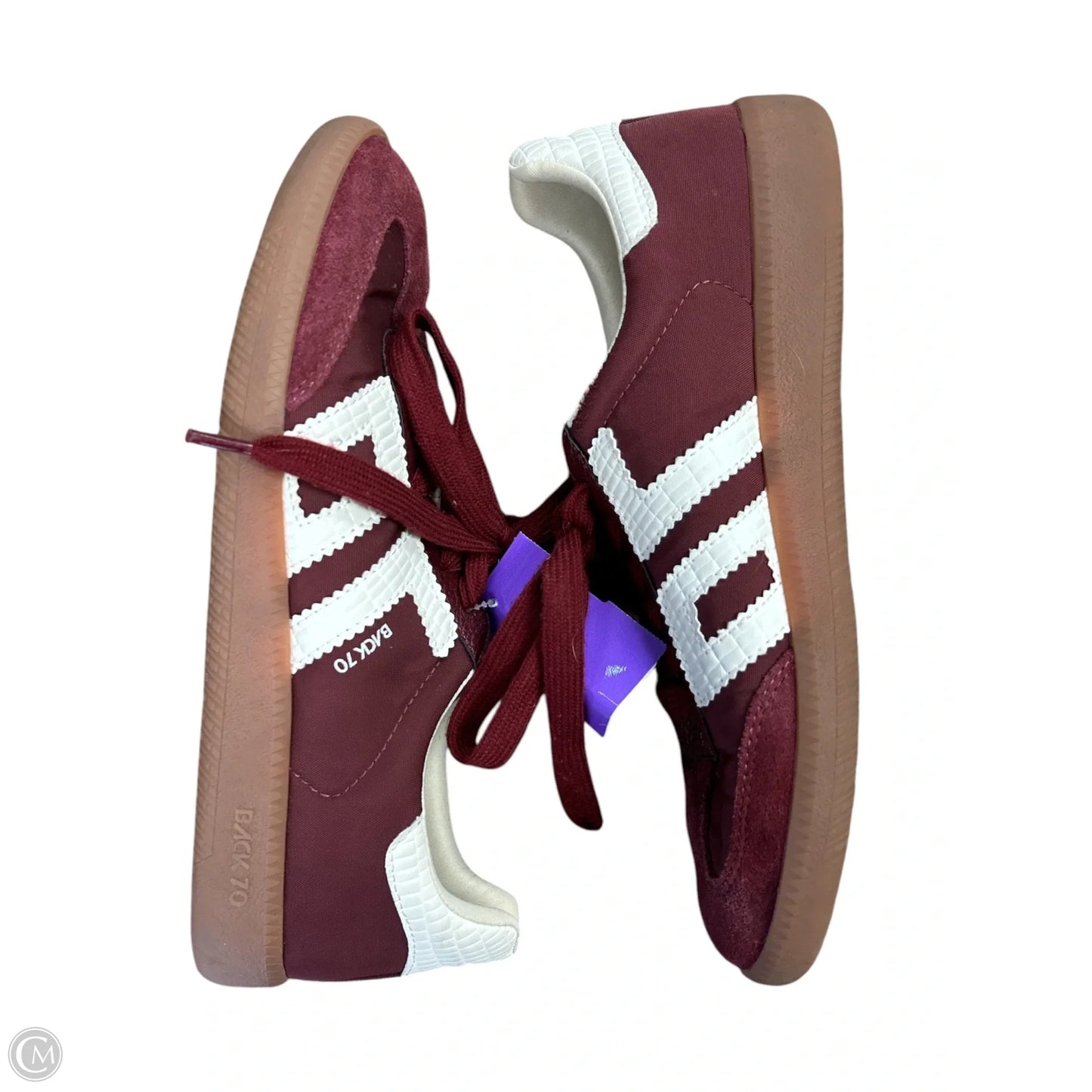 Shoes Sneakers By Cmb In Maroon, Size: 6.5