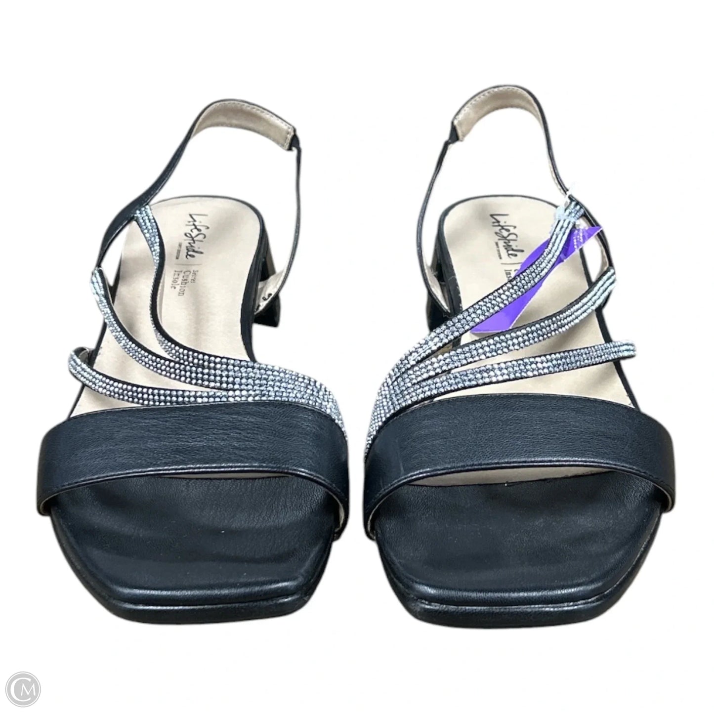 Sandals Flats By Life Stride In Black, Size: 10