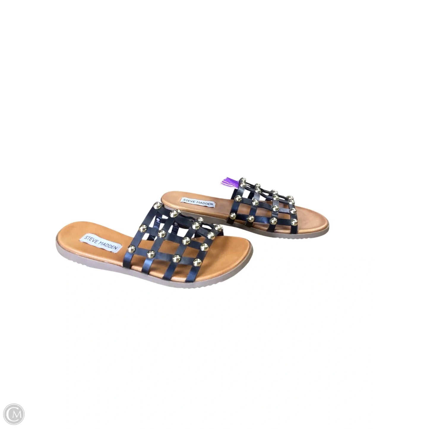 Sandals Flats By Steve Madden In Black, Size: 7