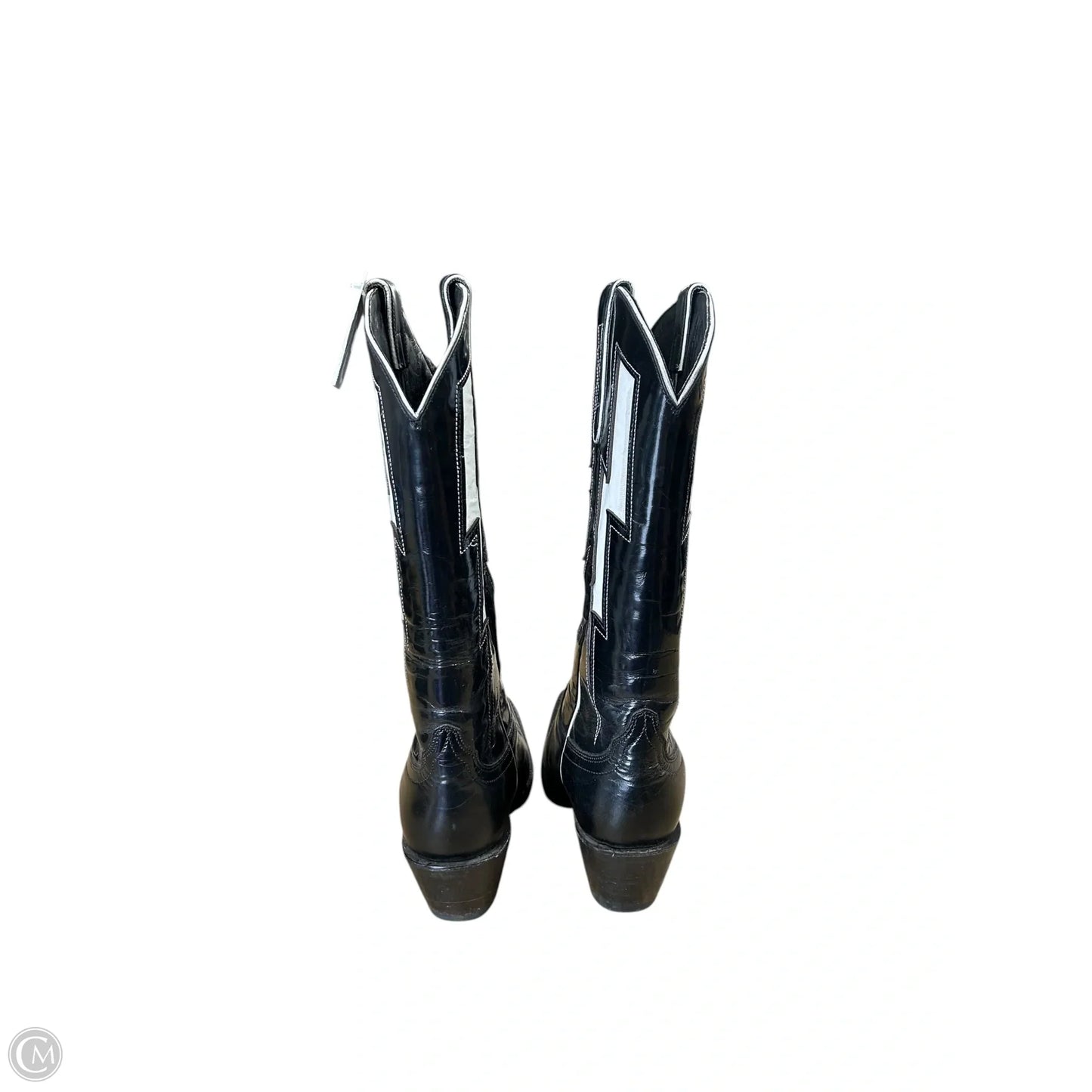 Boots Western By Cma In Black & White, Size: 8.5