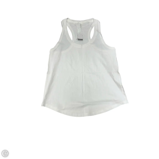 Athletic Tank Top By Lululemon In White, Size: 6