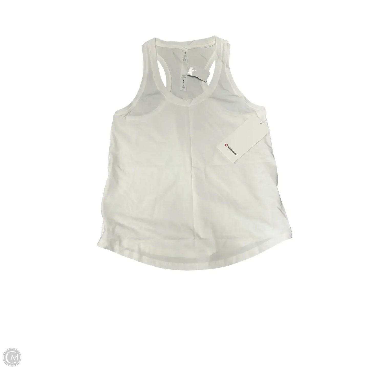 Athletic Tank Top By Lululemon In White, Size: 6