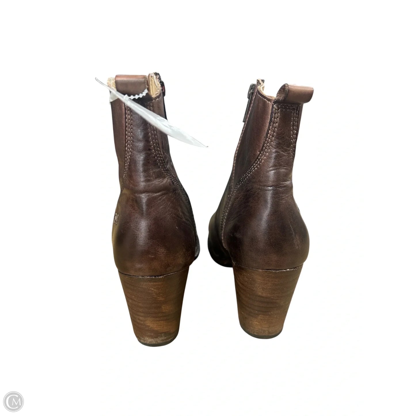 Boots Ankle Heels By Bed Stu In Brown, Size: 8