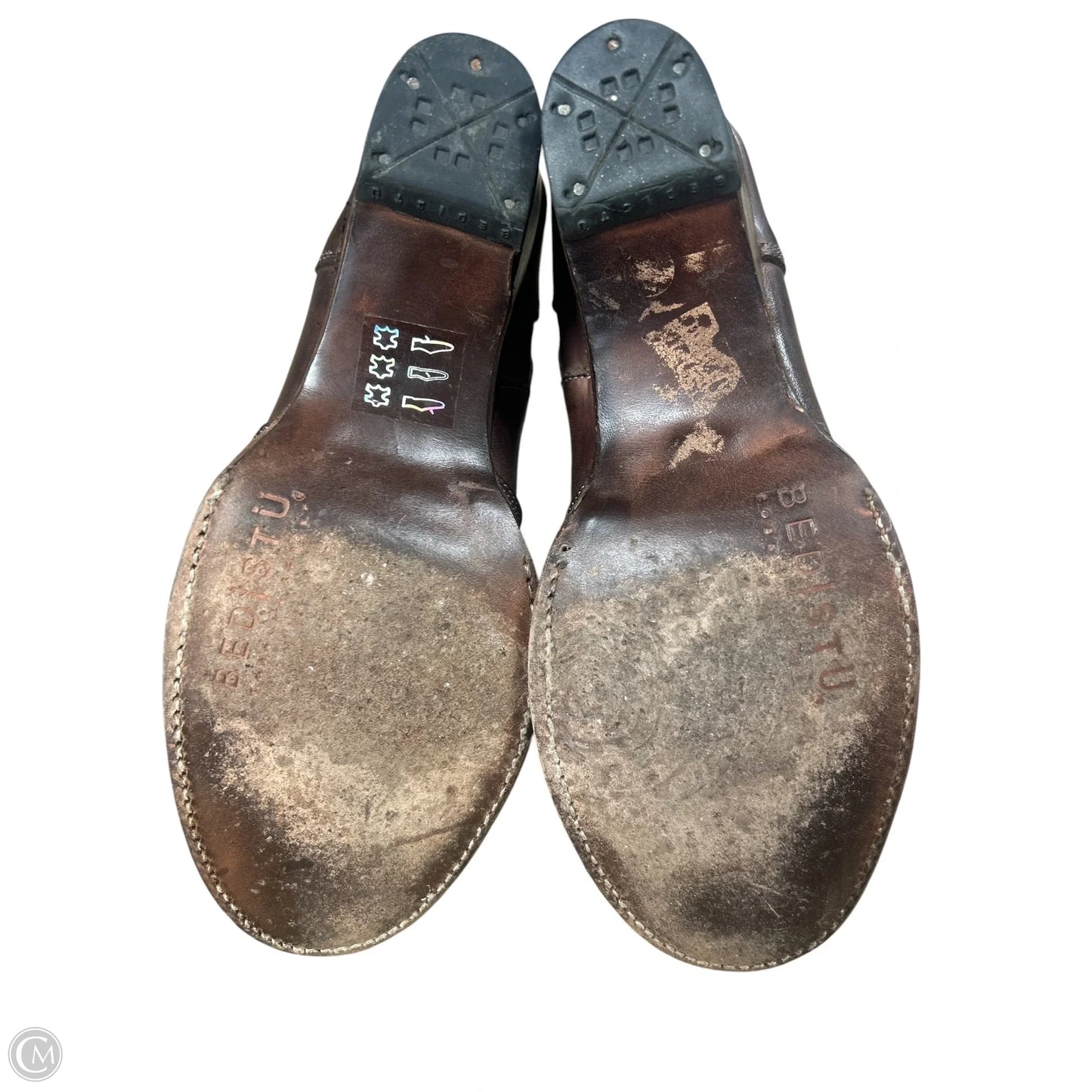 Boots Ankle Heels By Bed Stu In Brown, Size: 8