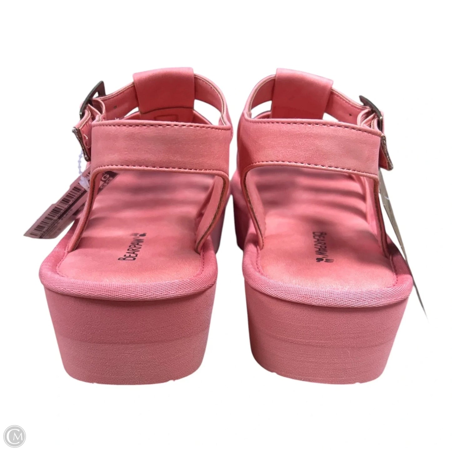 Sandals Flats By Bearpaw In Orange, Size: 9