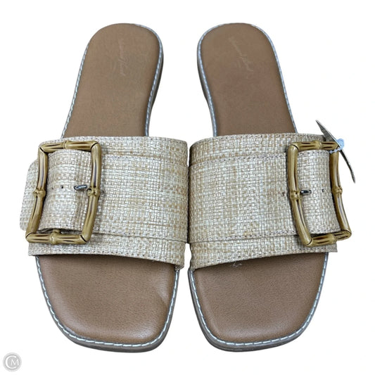 Sandals Flats By Universal Thread In Tan, Size: 8