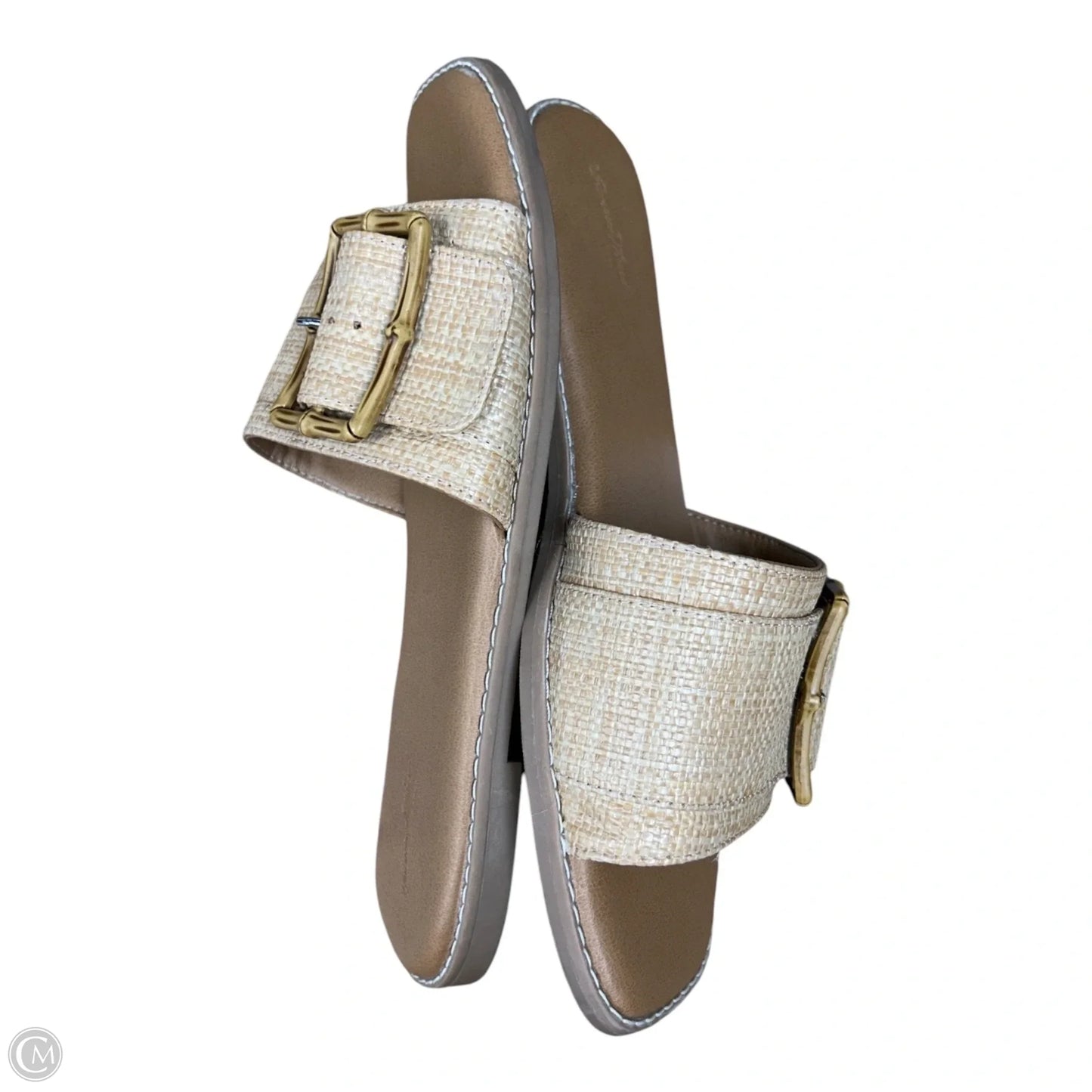 Sandals Flats By Universal Thread In Tan, Size: 8