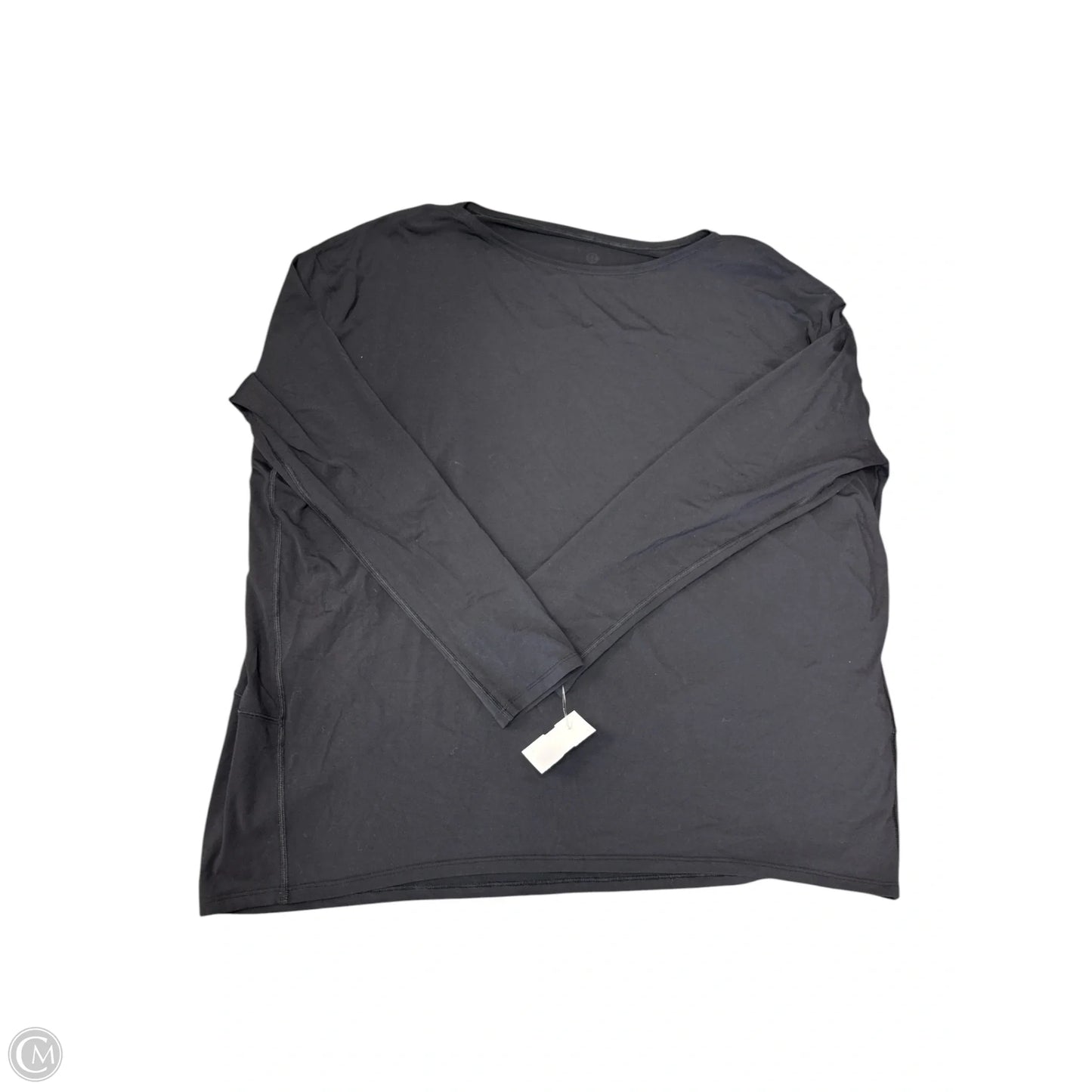 Athletic Top Long Sleeve Crewneck By Lululemon In Black, Size: 12