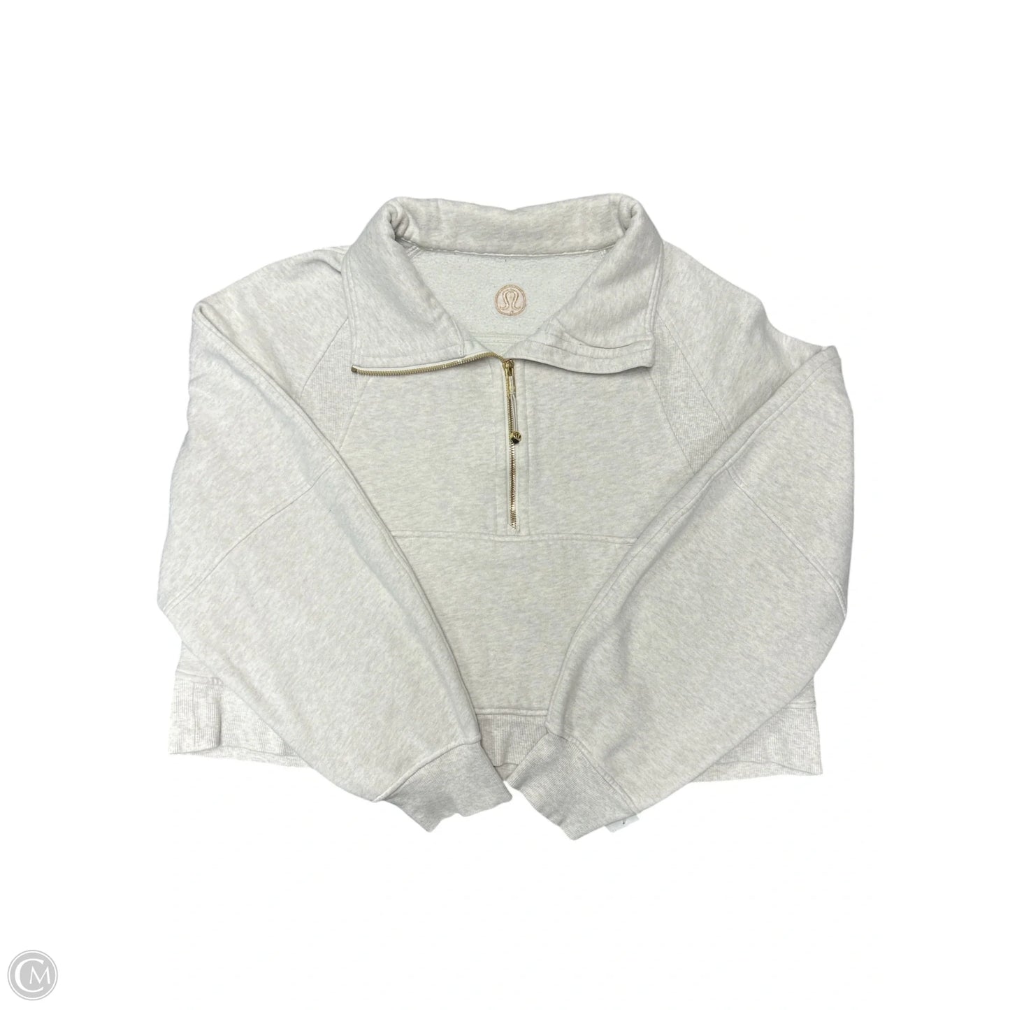Sweatshirt Collar By Lululemon In Grey, Size: Xl