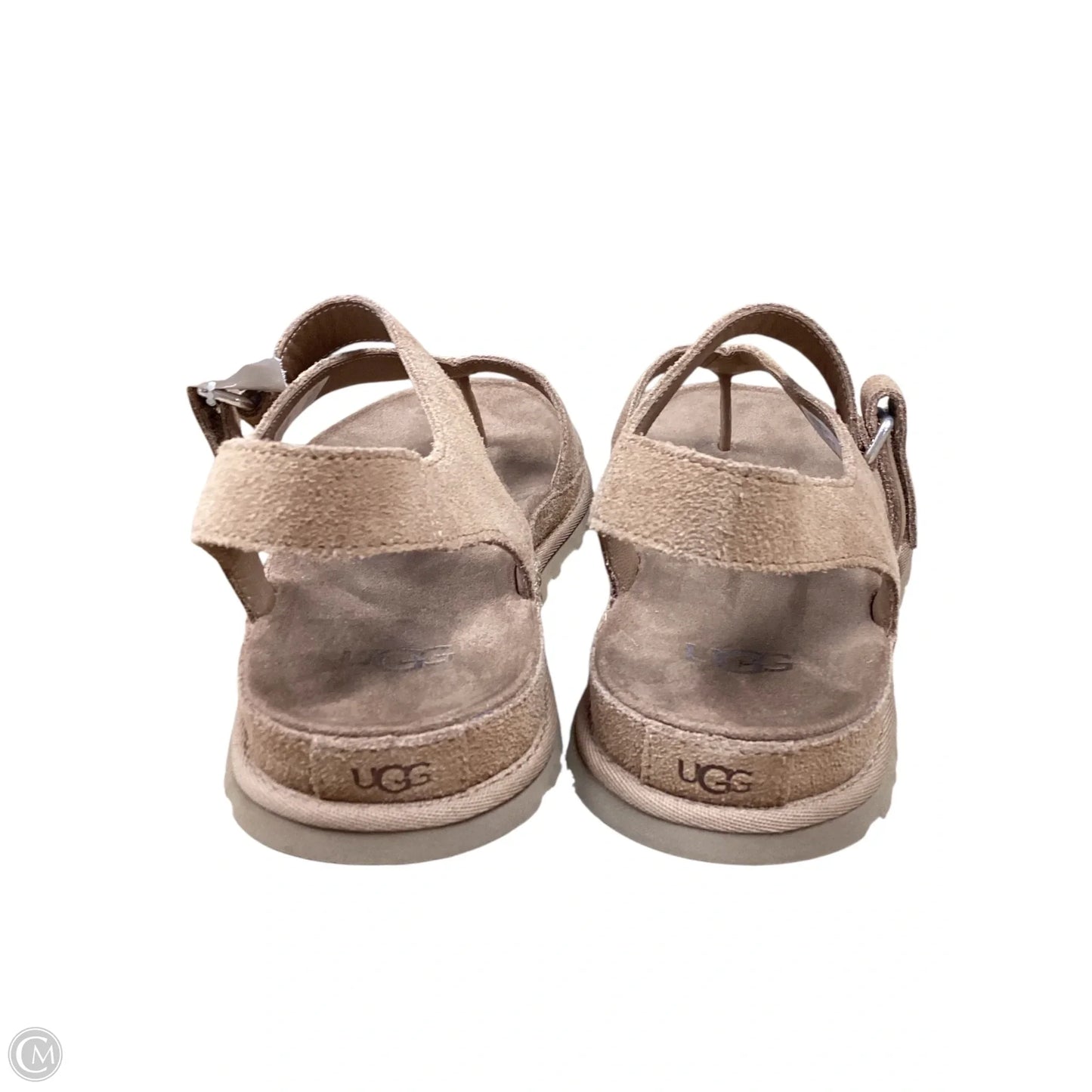 Sandals Designer By Ugg In Brown, Size: 8.5