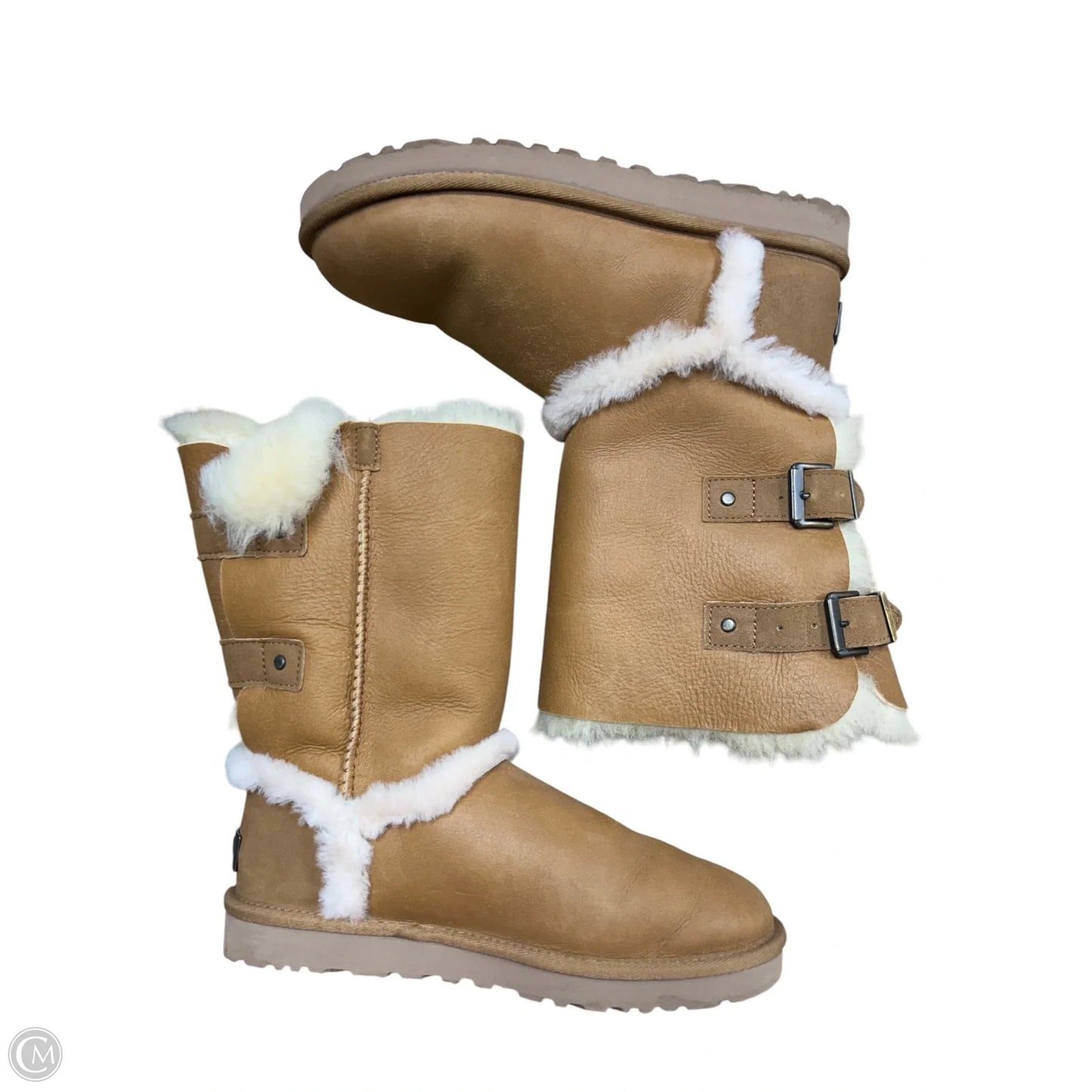 Boots Designer By Ugg In Brown, Size: 8