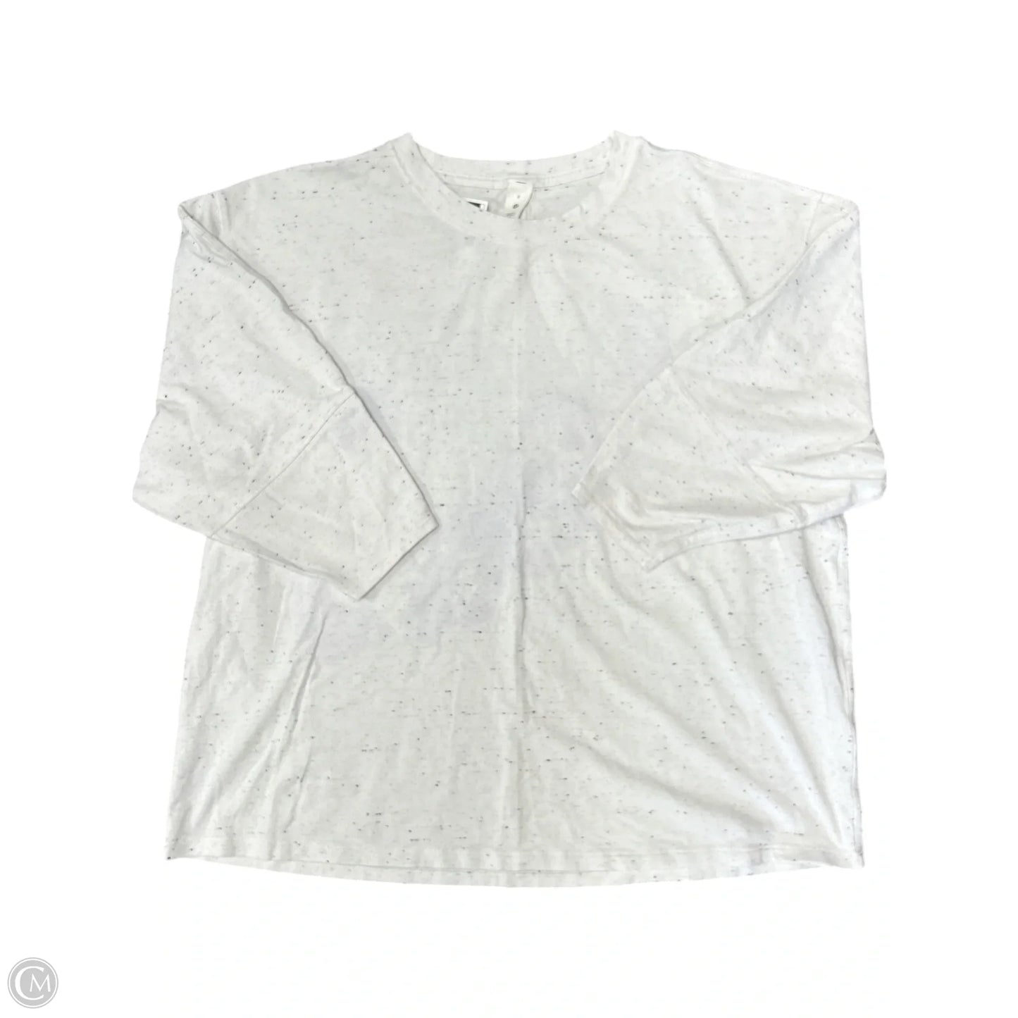 Athletic Top Short Sleeve By Lululemon In White, Size: 8