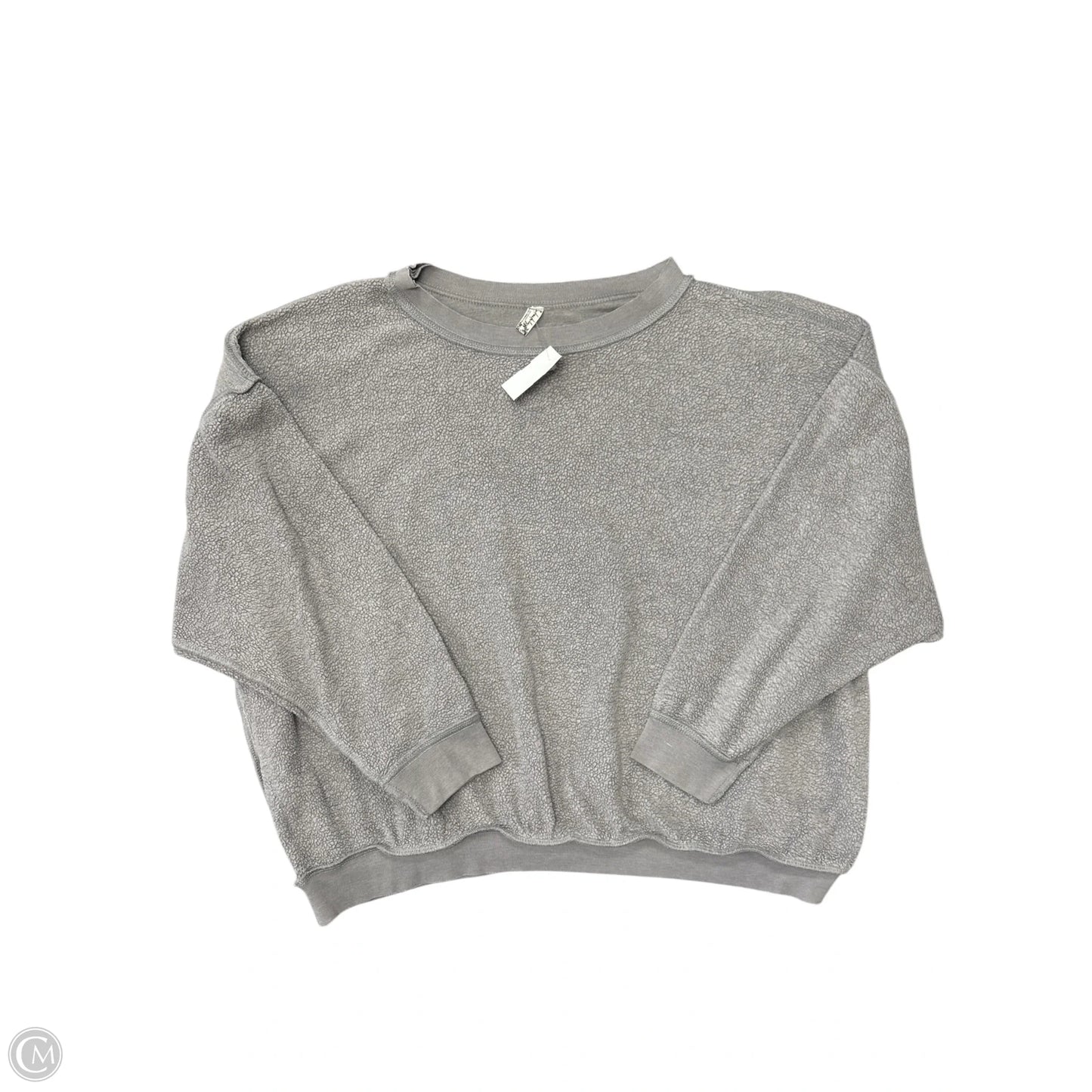 Sweatshirt Crewneck By Free People In Grey, Size: Xs