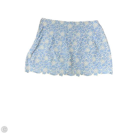 Skort By Abercrombie And Fitch In Blue & White, Size: L