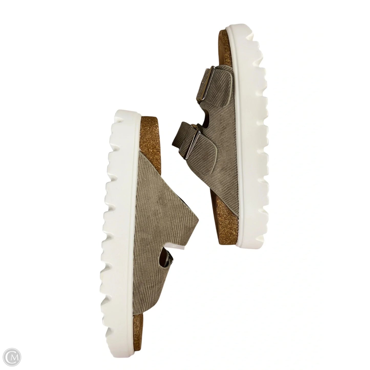 Sandals Flats By Very G In Taupe, Size: 7.5