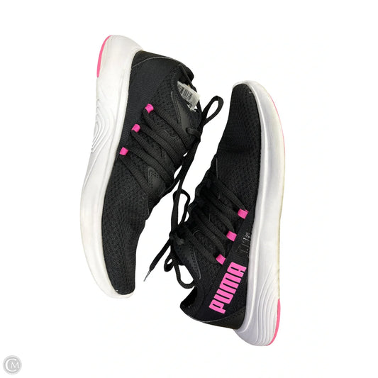 Shoes Athletic By Puma In Black & Pink, Size: 6