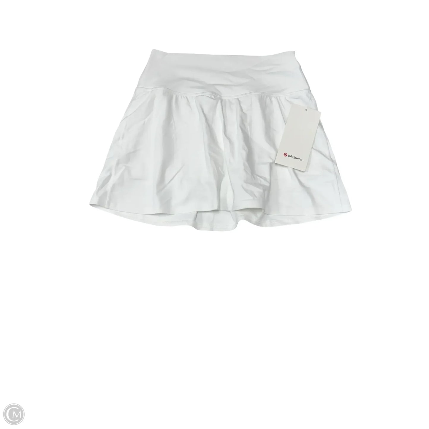 Athletic Skort By Lululemon In White, Size: 8