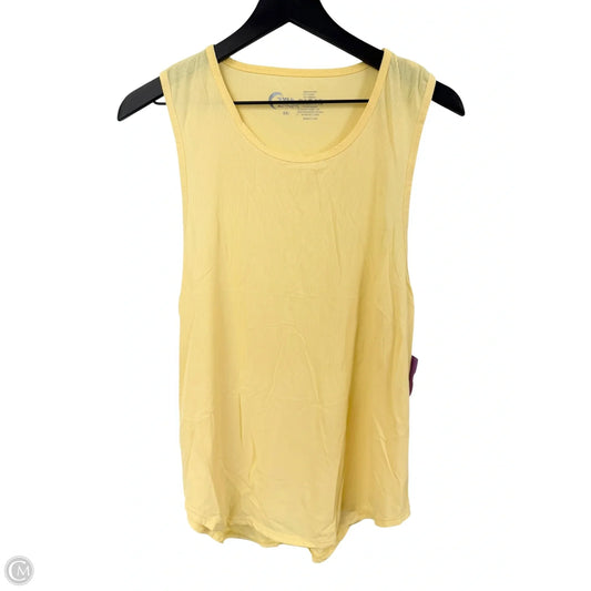 Athletic Tank Top By Zyia In Yellow, Size: Xxl