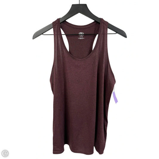 Athletic Tank Top By Athletic Works In Red, Size: L