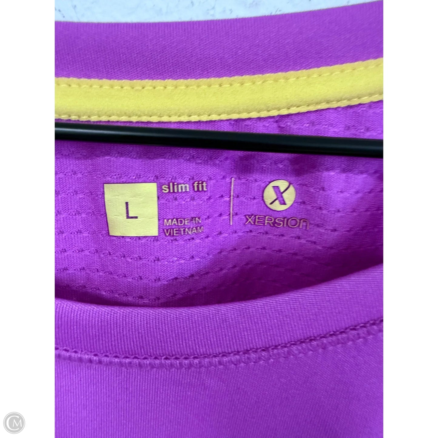 Athletic Top Short Sleeve By Xersion In Purple, Size: L