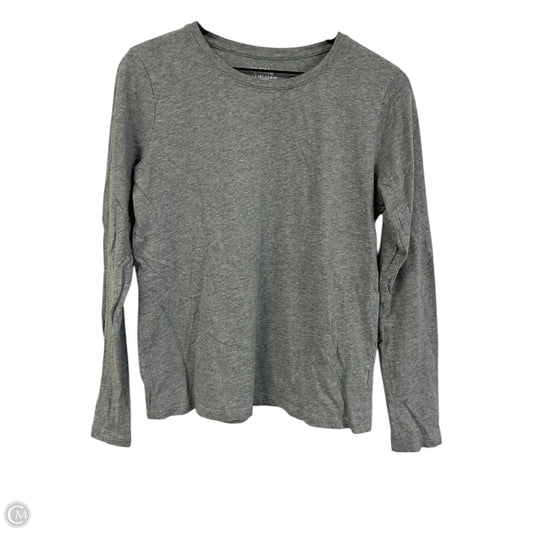 Top Long Sleeve Basic By Time And Tru In Grey, Size: M