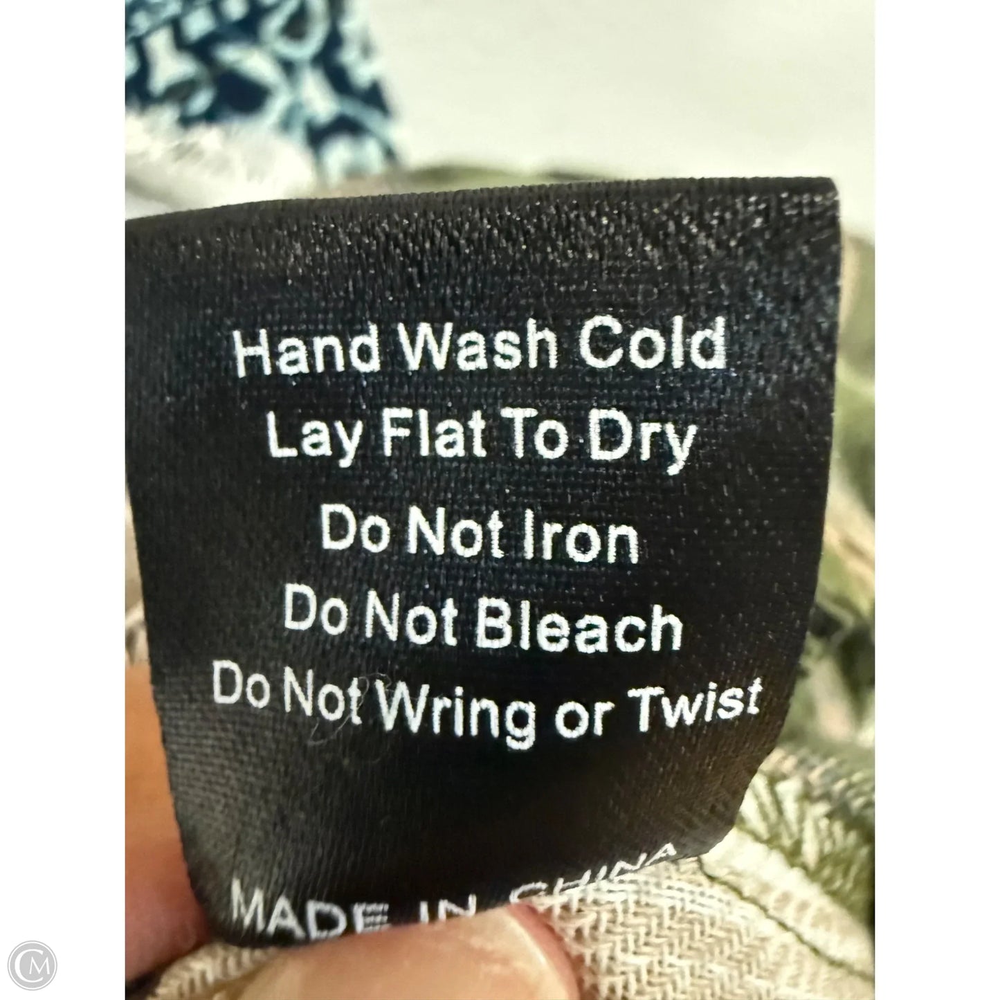 Blouse Long Sleeve By Pol In Blue & Green, Size: S