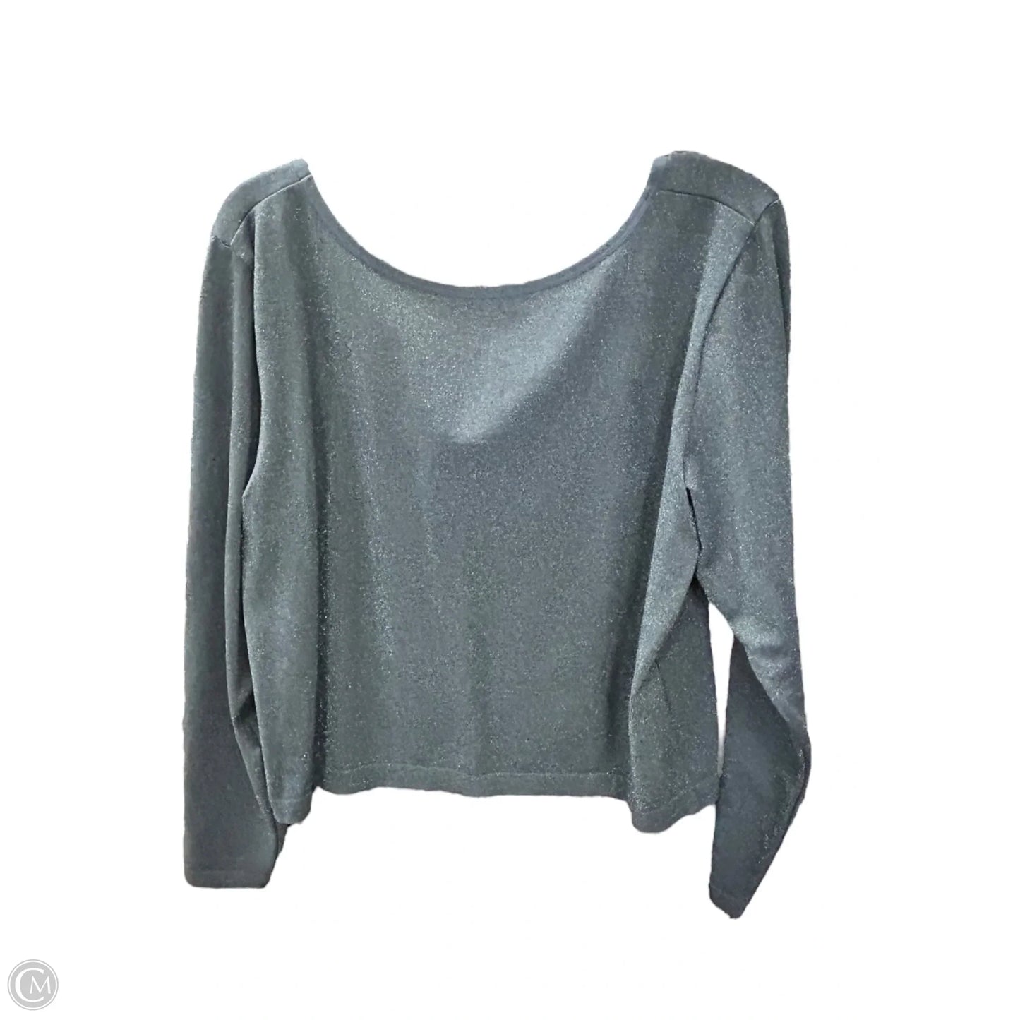 Athletic Top Long Sleeve Crewneck By All In Motion In Blue, Size: 3x