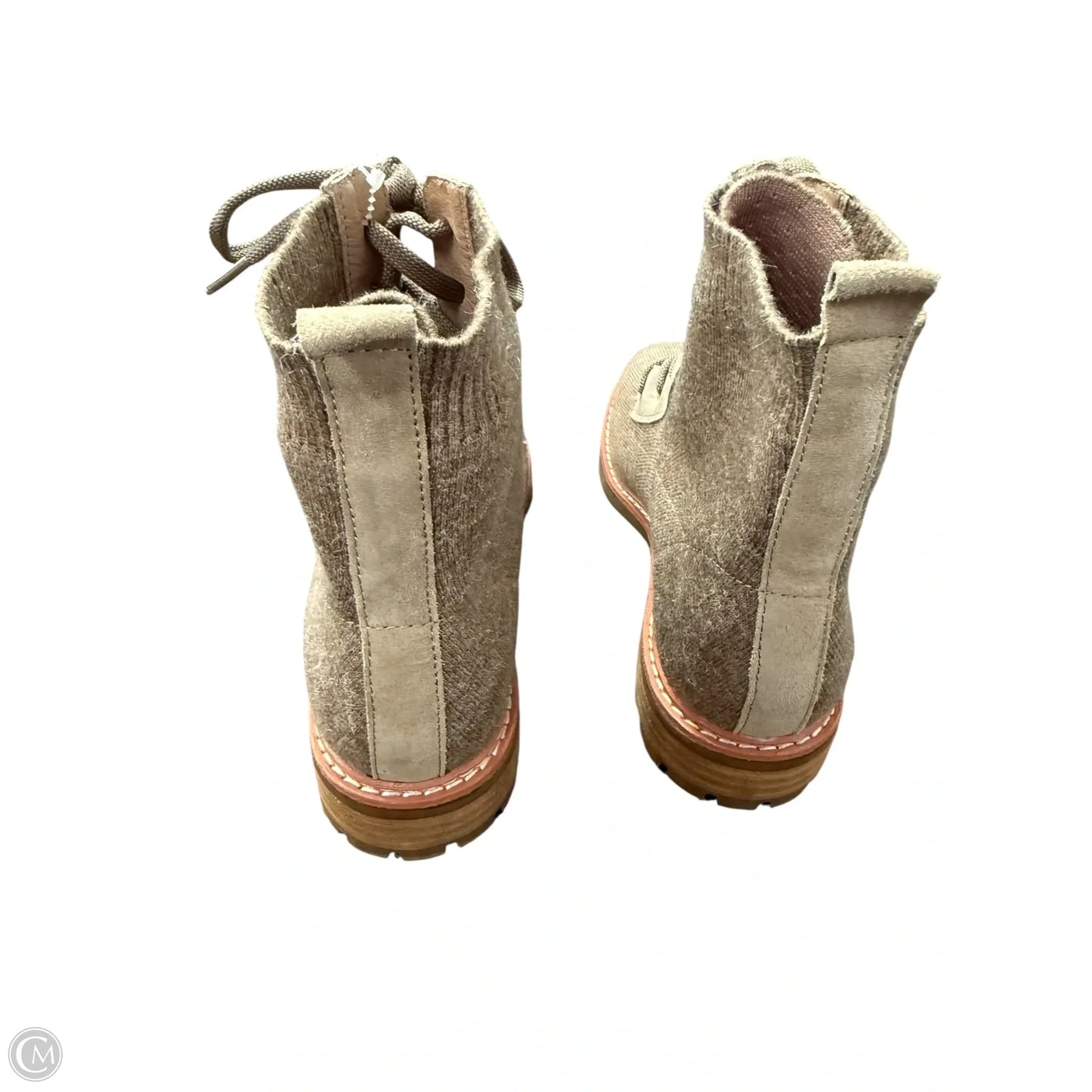 Boots Ankle Flats By Sofft In Tan, Size: 9.5