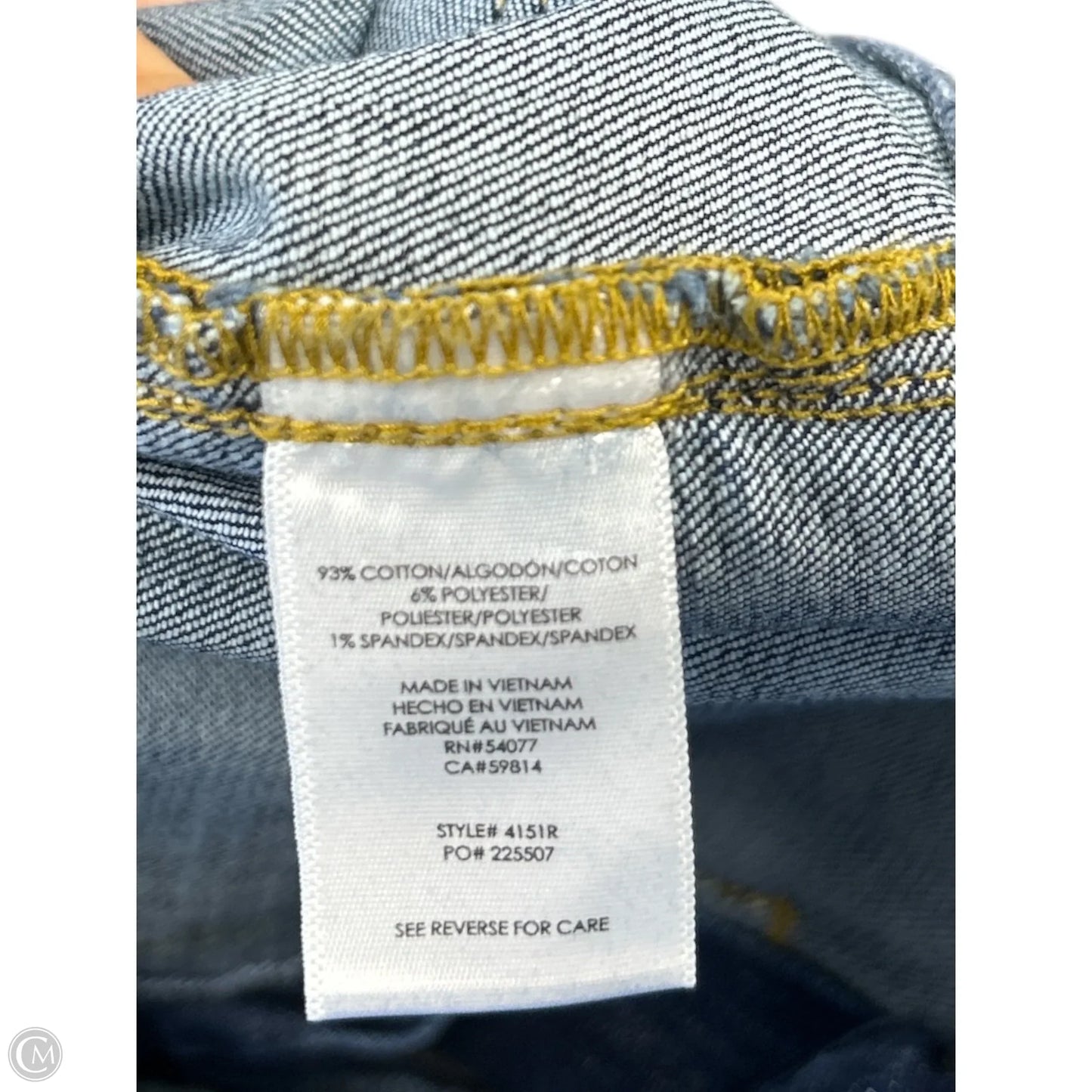 Jeans Wide Leg By Cabi In Blue Denim, Size: 6