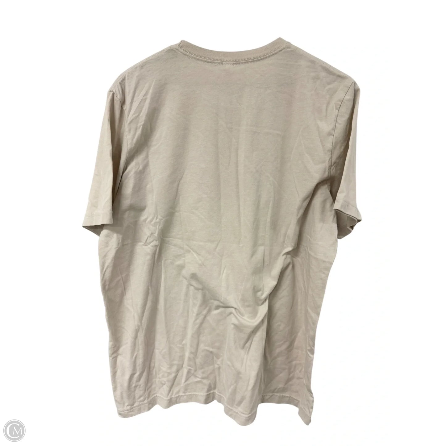 Top Short Sleeve By Bella + Canvas In Tan, Size: Xl