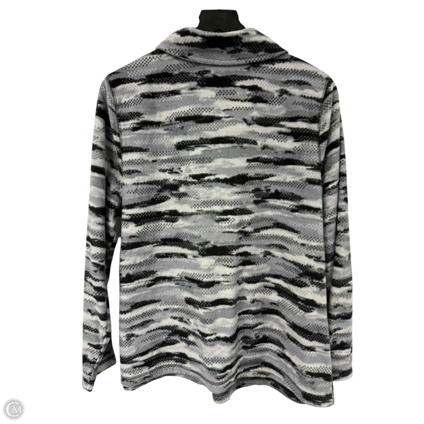 Athletic Sweatshirt Collar By Exertek In Grey, Size: 1x