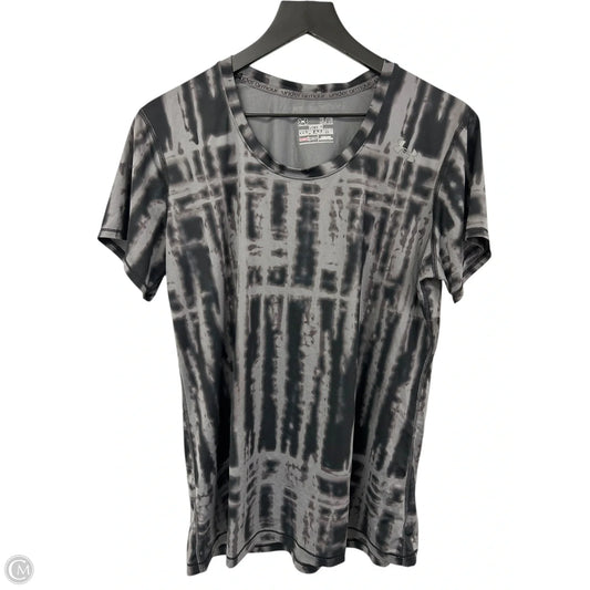 Athletic Top Short Sleeve By Under Armour In Grey, Size: Xl