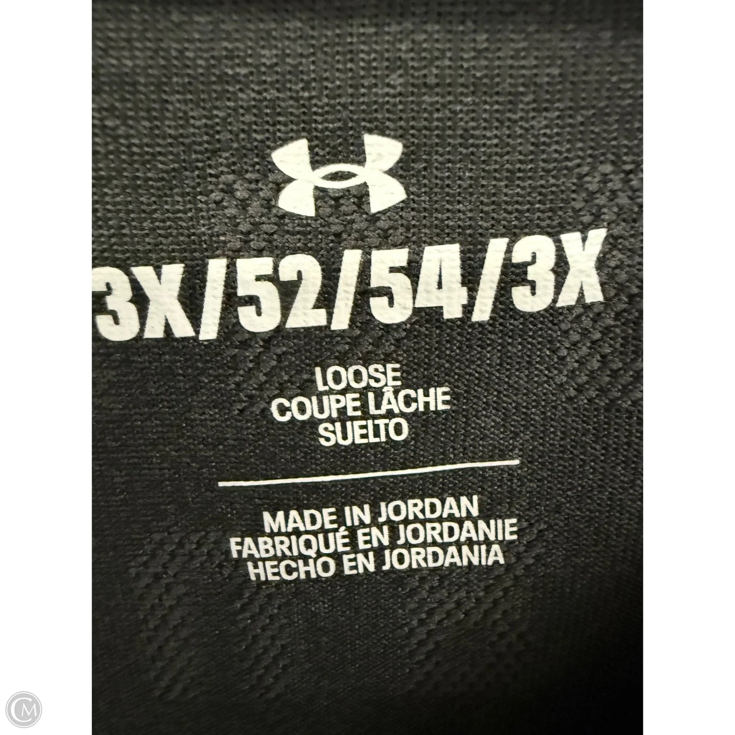 Athletic Top Short Sleeve By Under Armour In Grey, Size: 3x