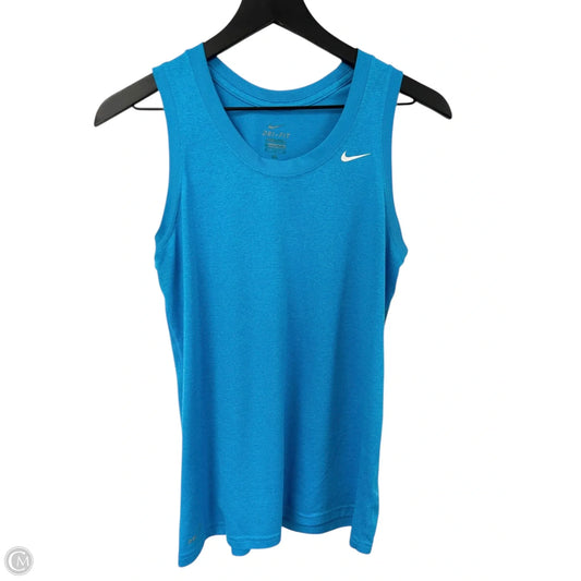 Athletic Tank Top By Nike In Blue, Size: M
