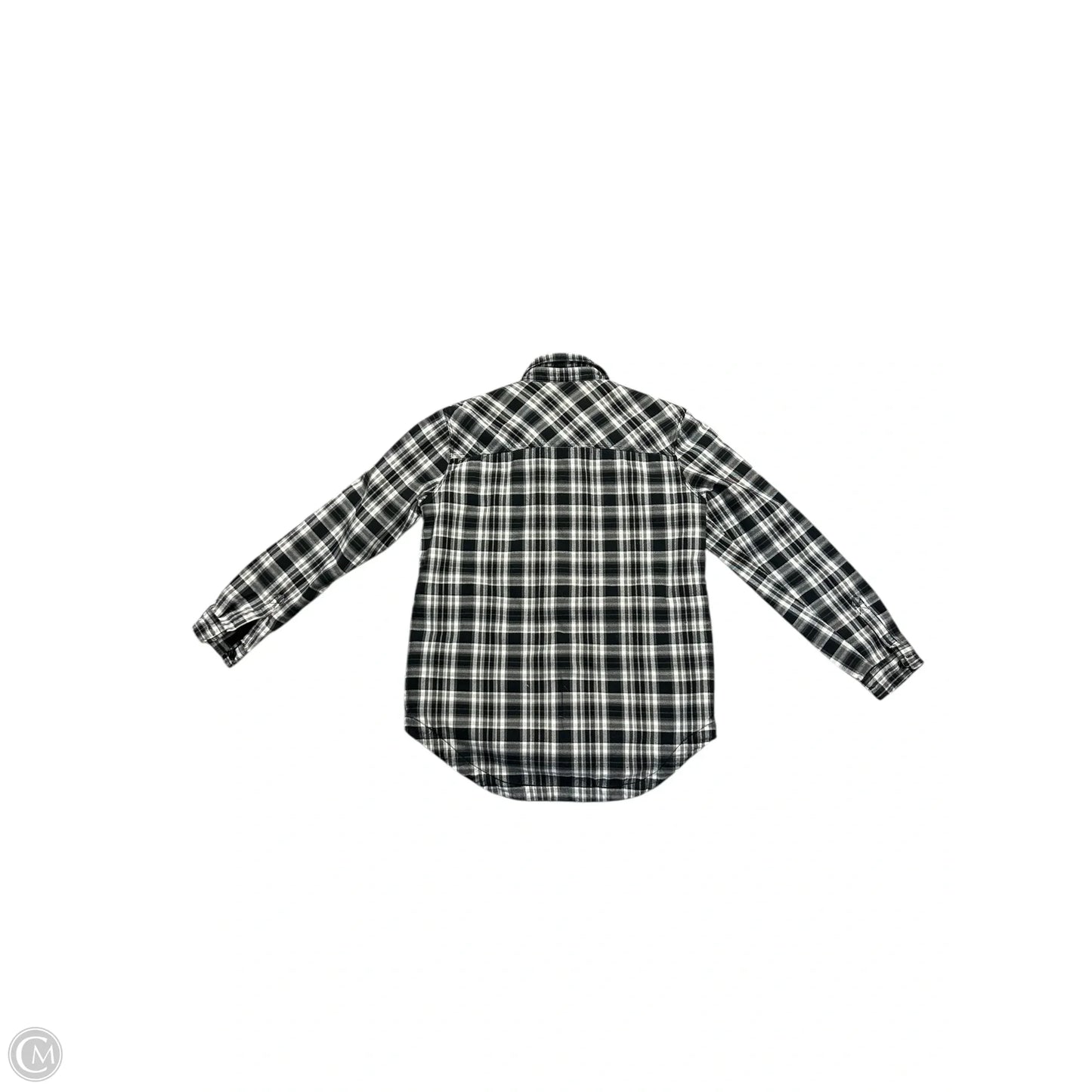 Jacket Shirt By Eddie Bauer In Plaid Pattern, Size: Xs