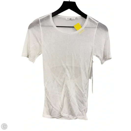 Top Short Sleeve By Good American In White, Size: Xs