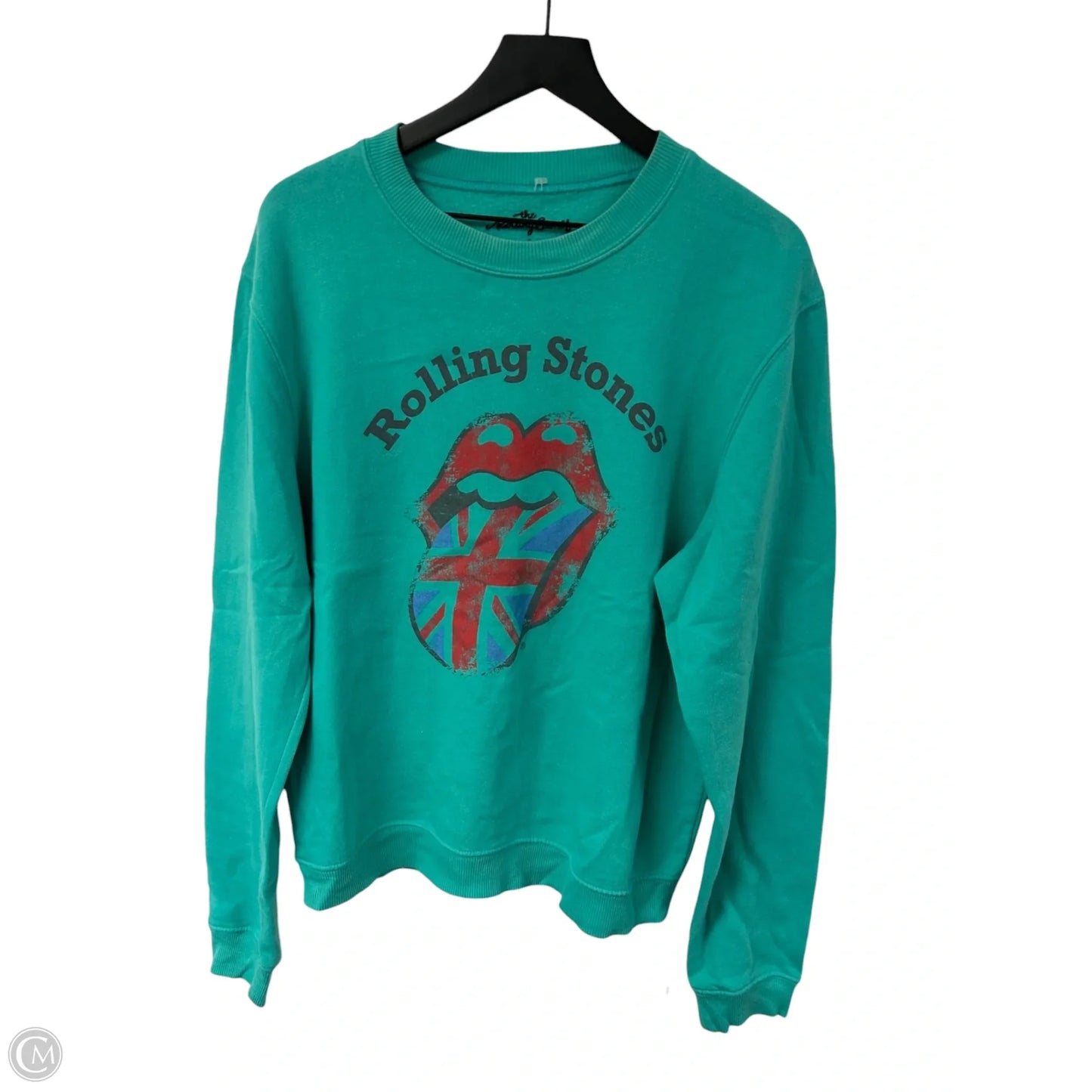 Sweatshirt Crewneck By Clothes Mentor In Aqua, Size: L