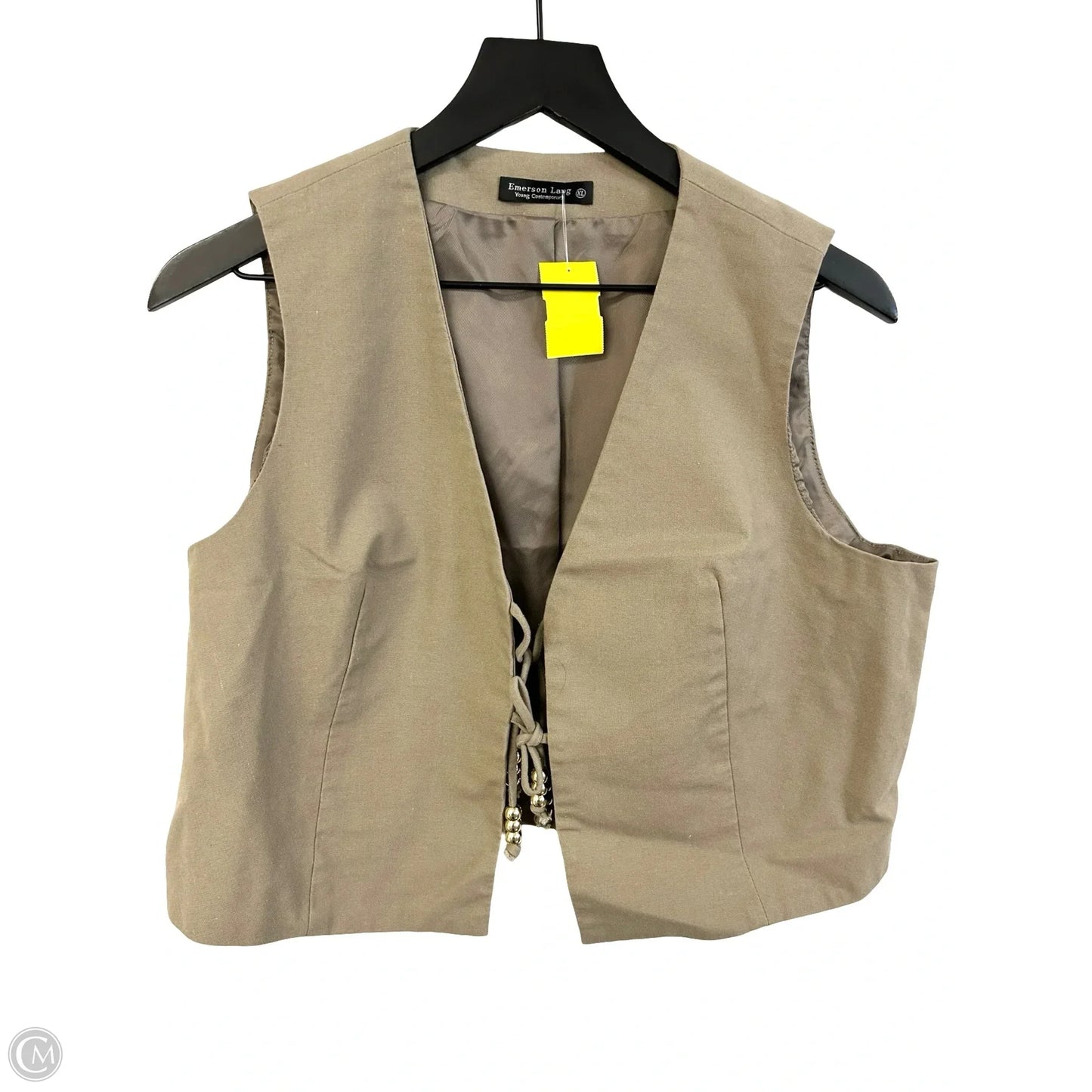 Vest Other By Clothes Mentor In Brown, Size: Xl
