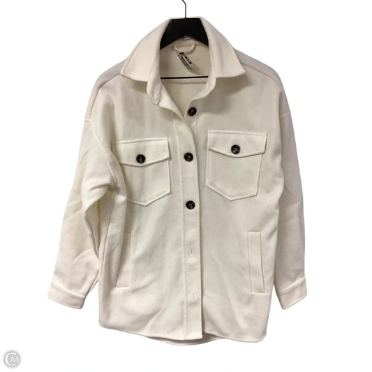 Jacket Shirt By Staccato In White, Size: S